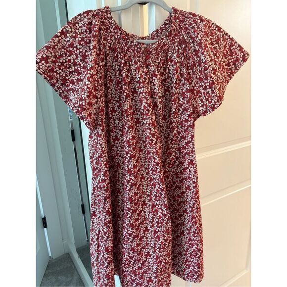 NWOT Apiece Apart Deia Mini Dress In Mango Bouquet, $312 Med - Picture 2 of 7